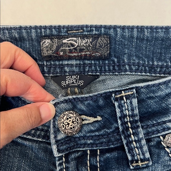 SILVER JEANS SUKI SURPLUS WOMENS BOOT CUT JEANS 30 - Picture 8 of 16